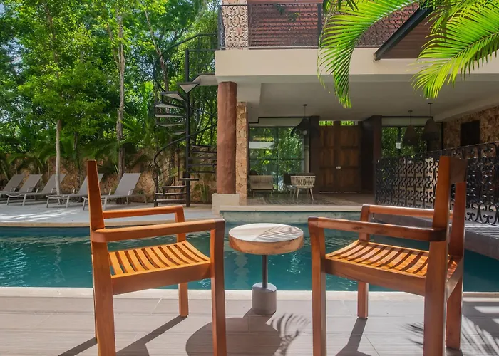 Luxury Aldea Zama 2bed - 2bat Private Terrace & Swim Up Apartment Tulum
