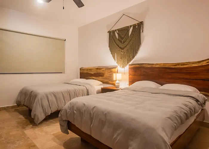 Luxury Aldea Zama 2bed - 2bat Private Terrace & Swim Up Apartment *