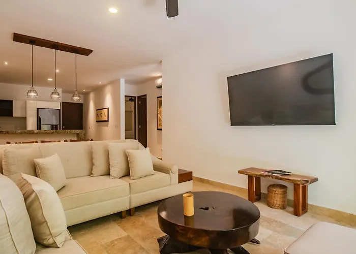 Luxury Aldea Zama 2bed - 2bat Private Terrace & Swim Up Apartment *