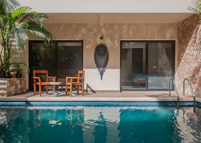 Apartment Luxury Aldea Zama 2bed - 2bat Private Terrace & Swim Up Tulum