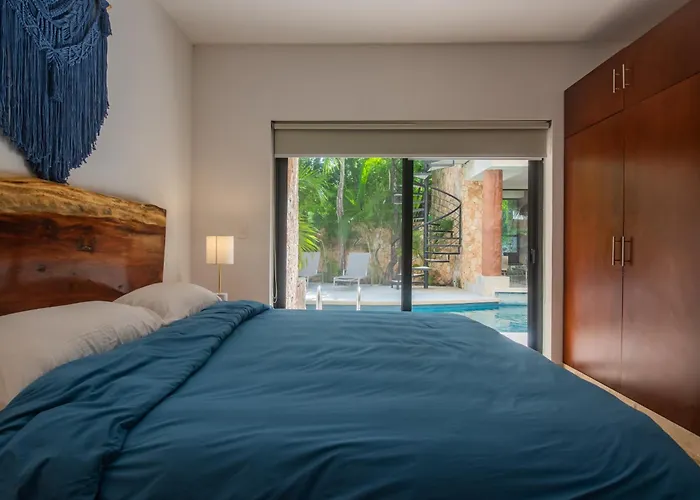 Luxury Aldea Zama 2bed - 2bat Private Terrace & Swim Up Apartment *